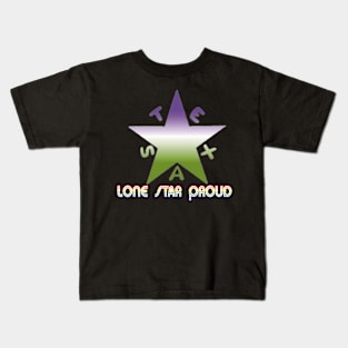 Texas Pride-Genderqueer Kids T-Shirt